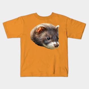 Polecat Portrait Kids T-Shirt